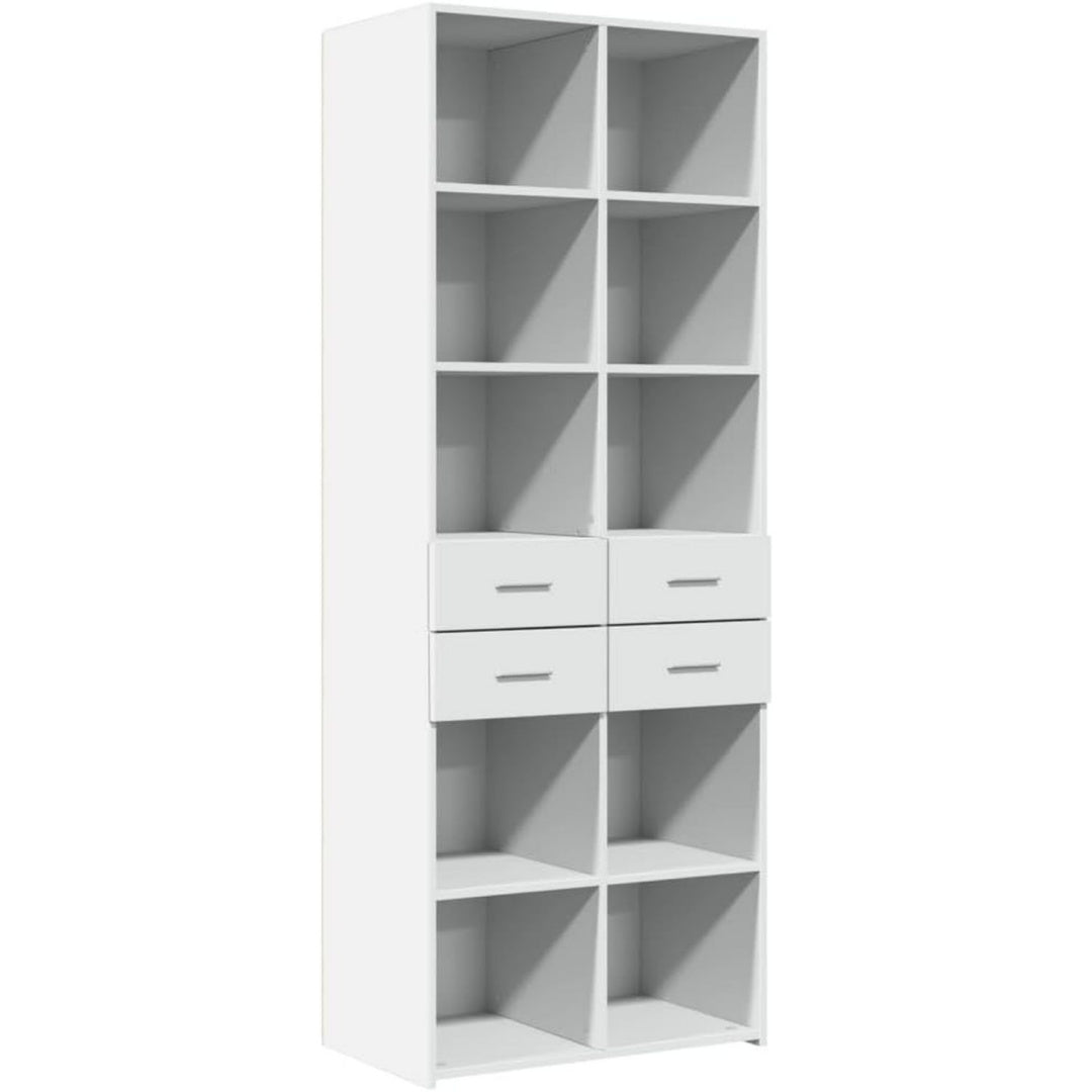 Polyvalent buffet en bois d'ingenierie gris pour sejour