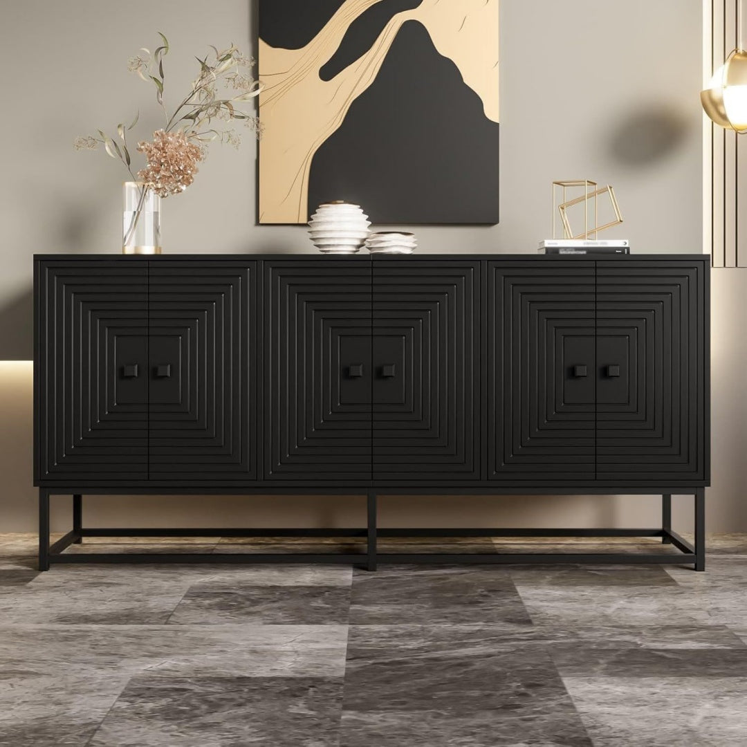 Buffet creme pour entree 160 x 38 x 75.5 cm