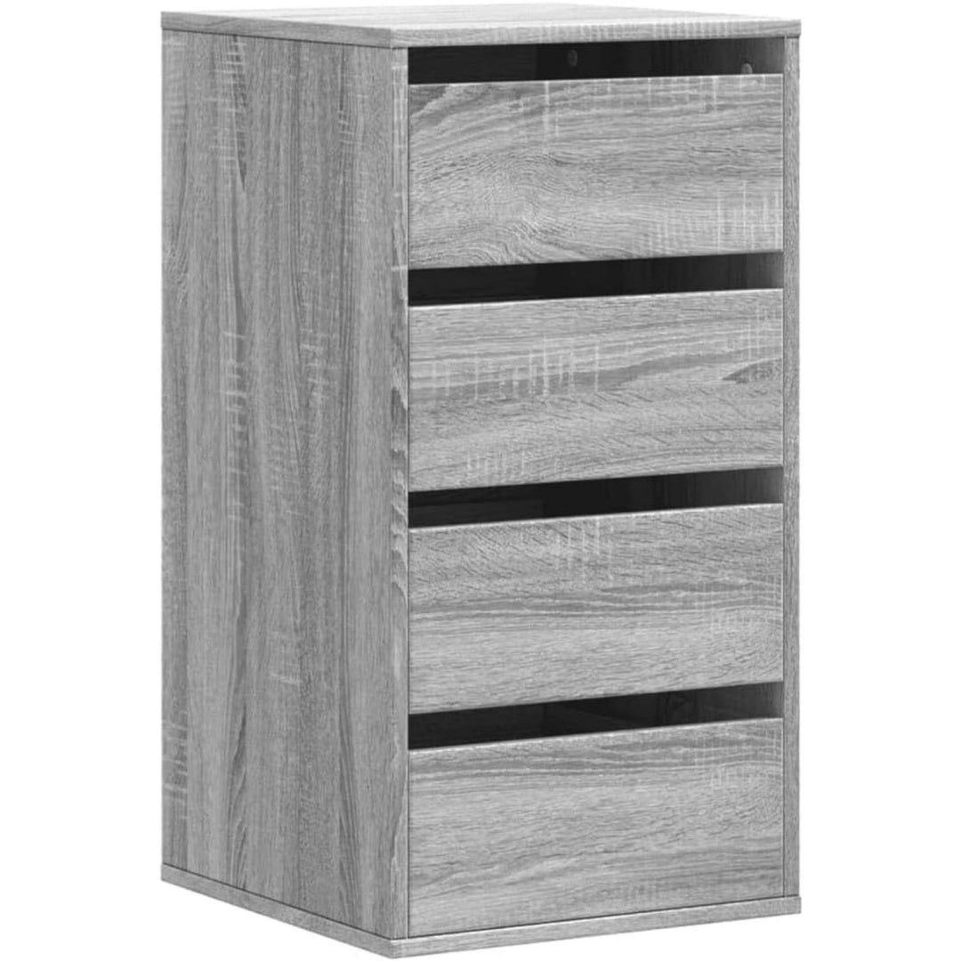 Armoire de rangement en bois Grise