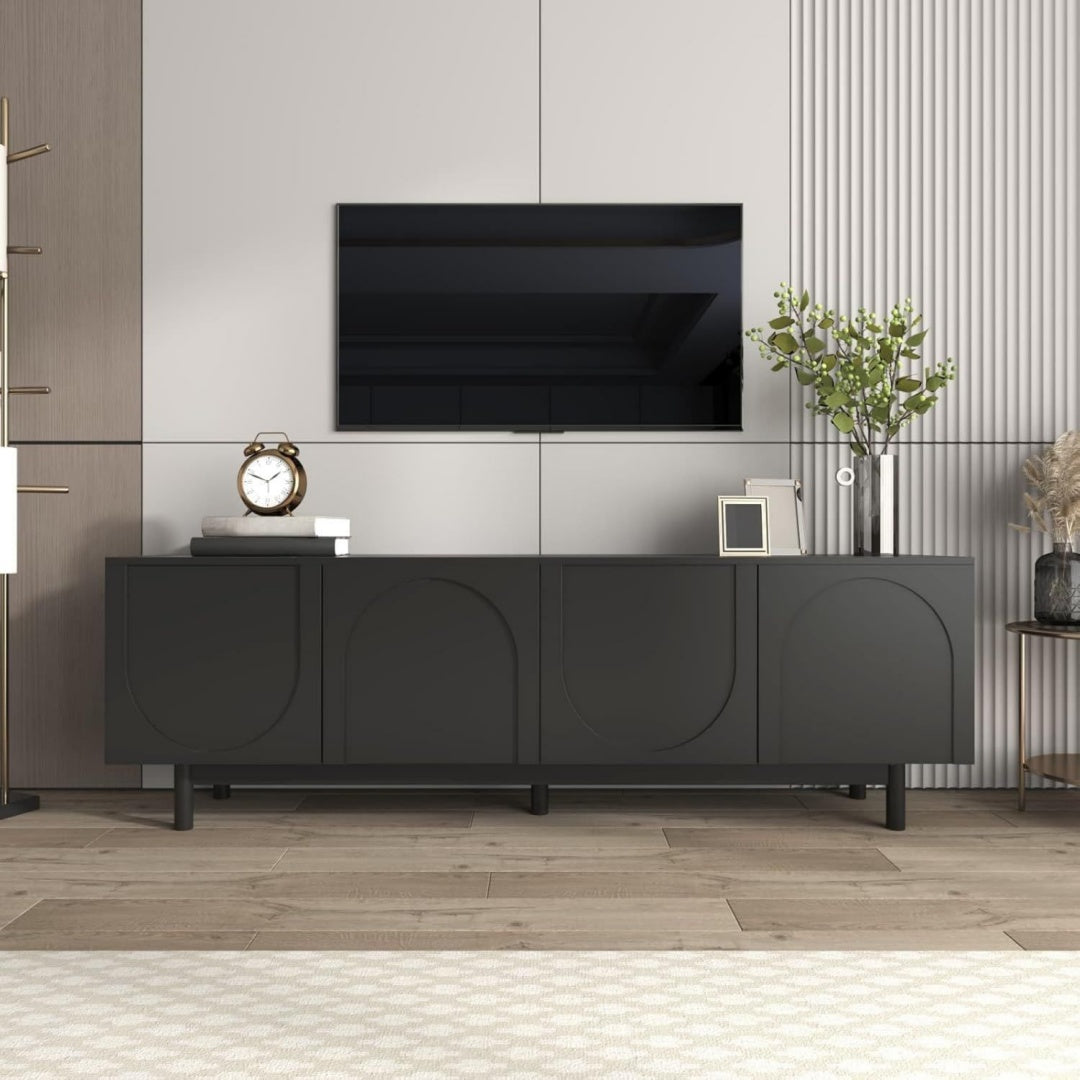 Gris meuble TV 170 x 38 x 44 cm
