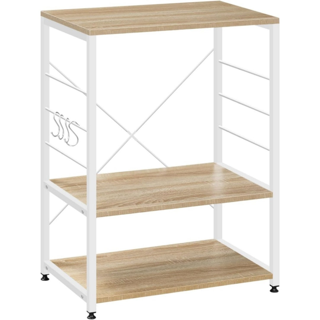 Esprit rustique beige rack de boulanger en bois
