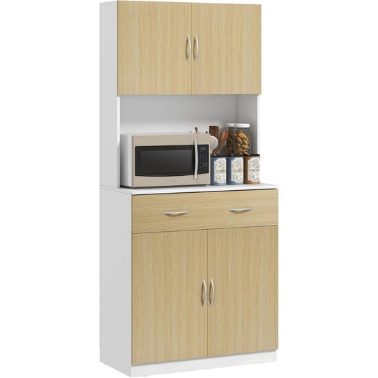 Rangement sur pied de style minimaliste avec des etageres reglables en hauteur
