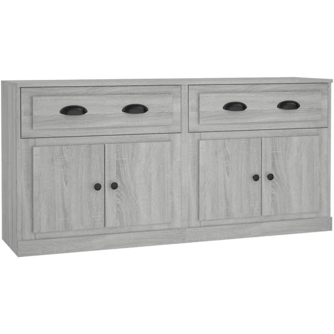 Buffet gris en bois d'ingenierie ideal pour salon