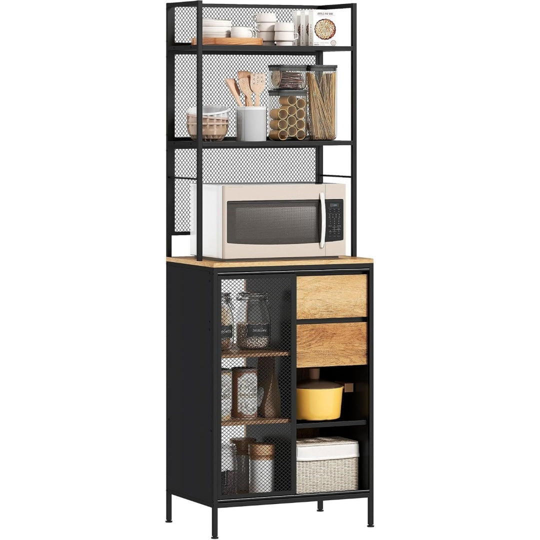 Gris fonce buffet style industriel