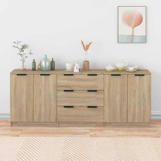 Commode avec 3 tiroirs et 2 portes