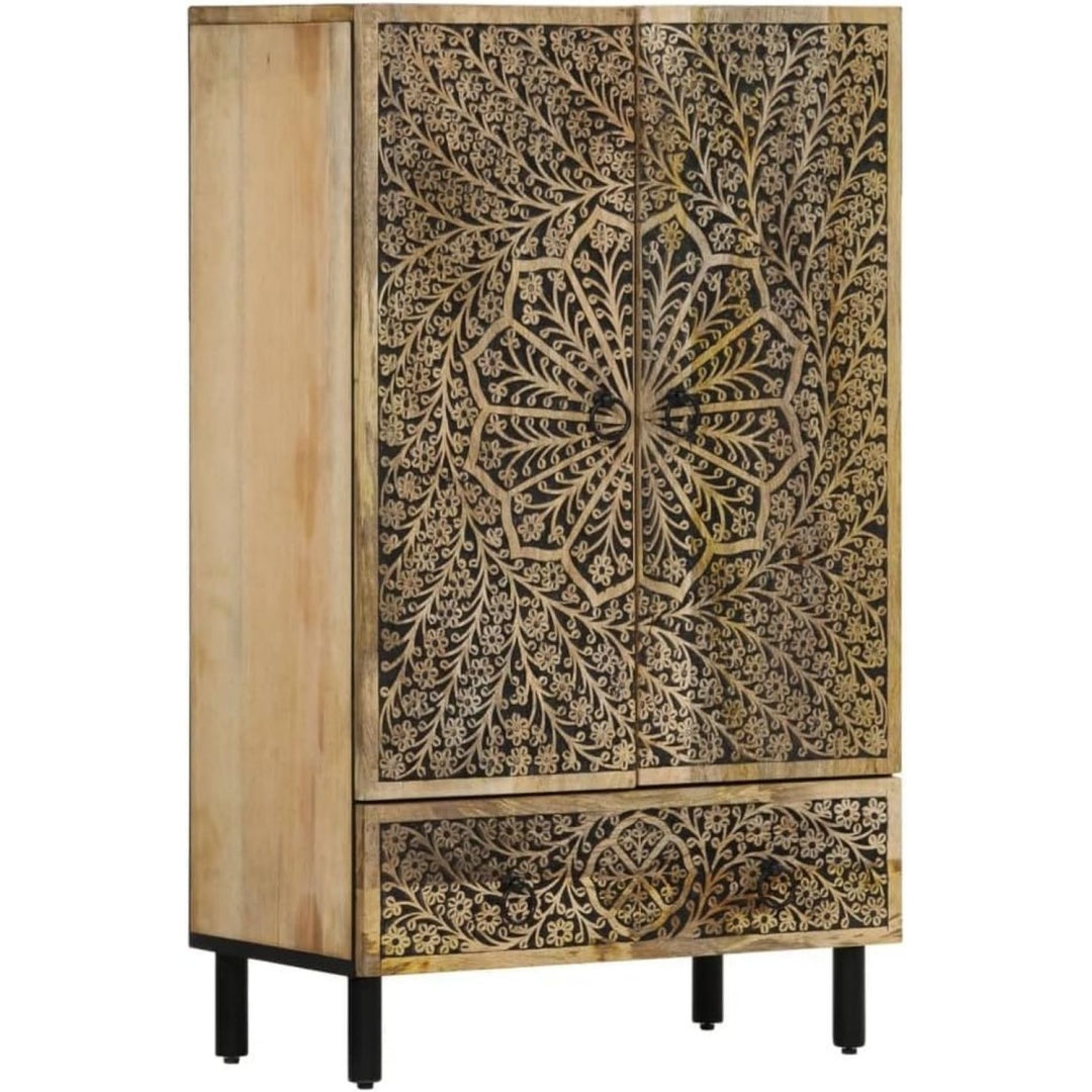 Vaisselier marron, bois cachet vintage 60 x 33 x 100 cm