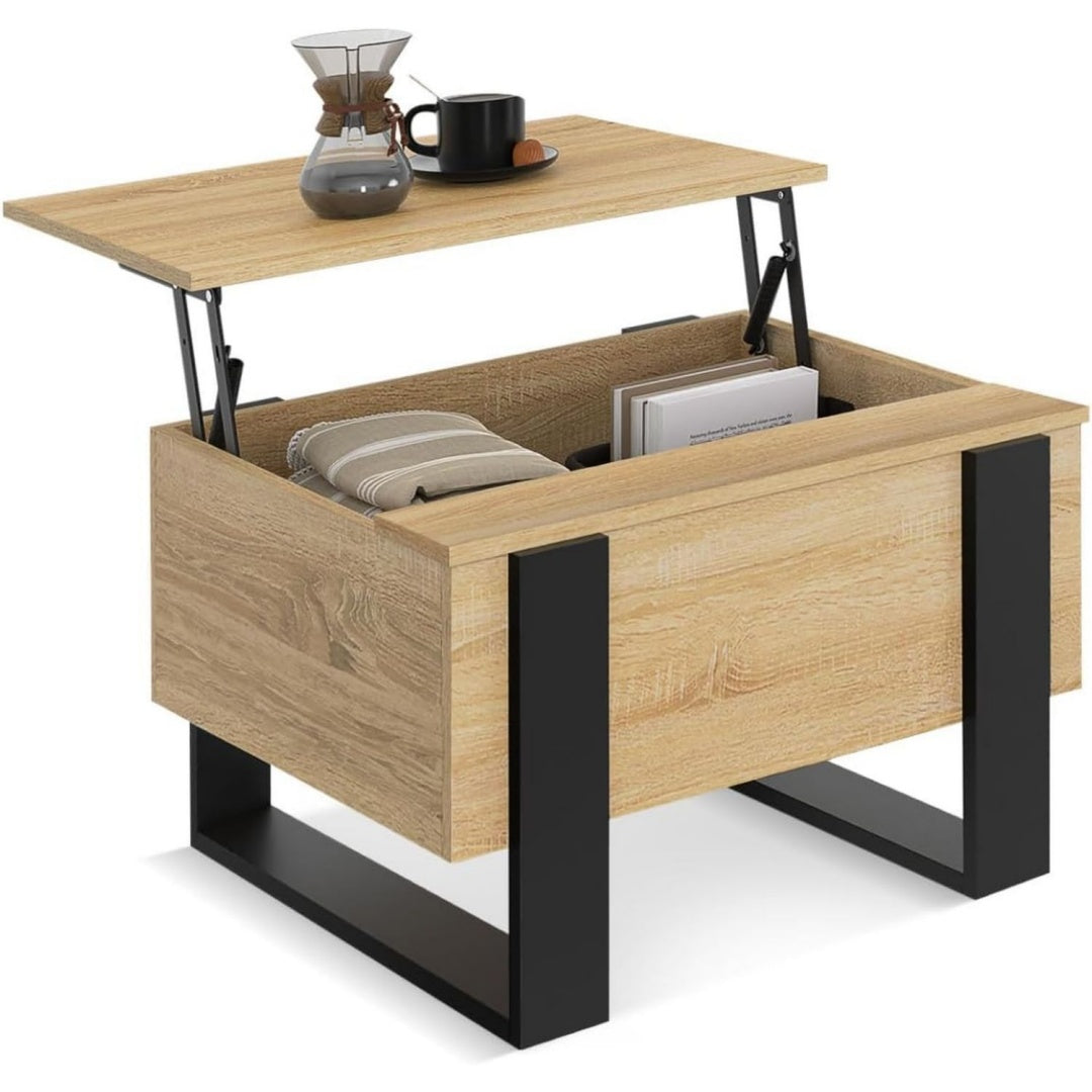 Allure contemporaine table de salon marron en bois