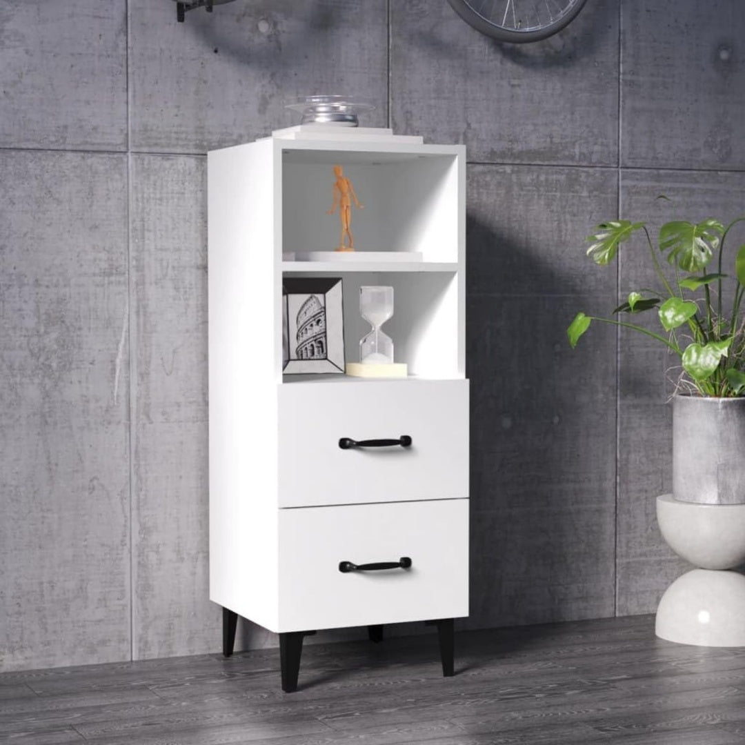 Grise enfilade touche classique, 34, 5 x 34 x 90 cm