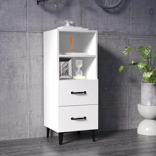 Grise enfilade touche classique, 34, 5 x 34 x 90 cm