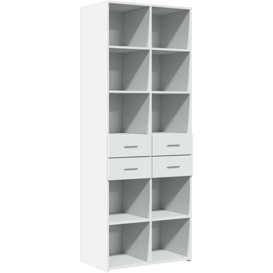 Polyvalent buffet en bois d'ingenierie gris pour sejour