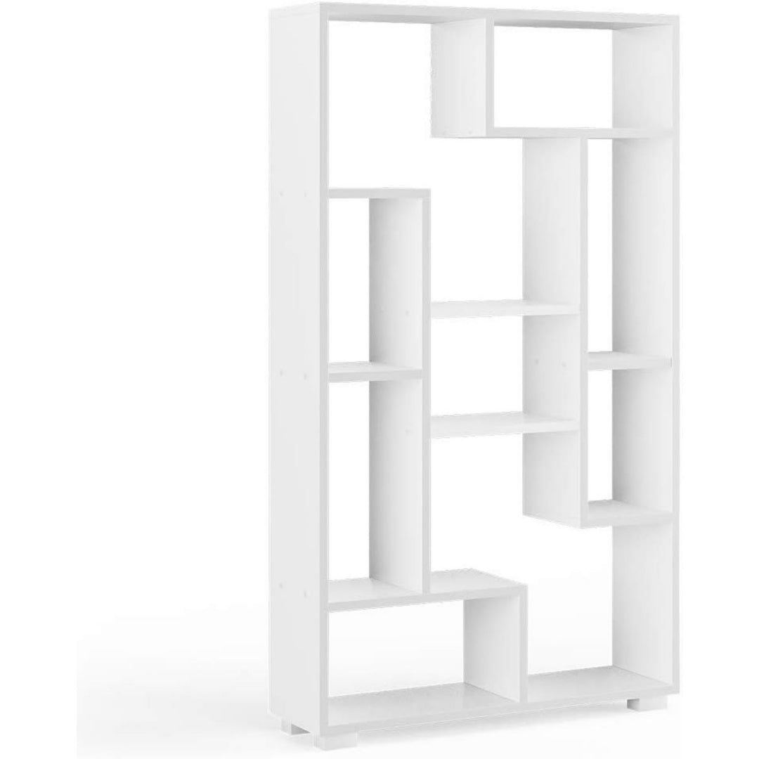 Bibliotheque gris clair ideal pour salon 20.1 x 70.2 x 120 cm
