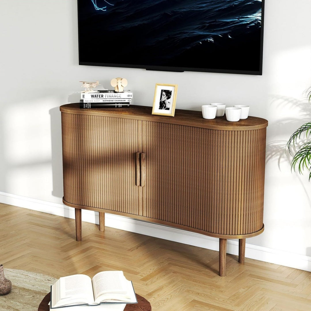Buffet minimaliste en bois massif