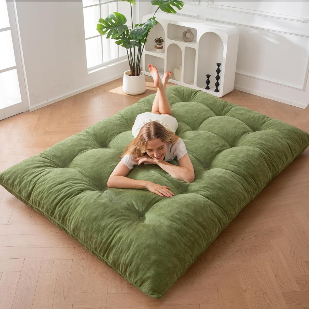 Matelas de futon rangement marron moderne