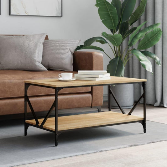 Table pour interieur basse gris 90 x 50 x 45 cm
