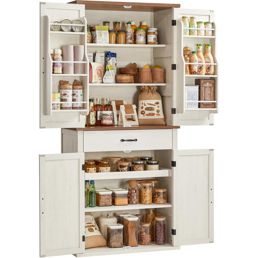 Superbe buffet gris clair en MDF 40 x 80 x 178.6 cm