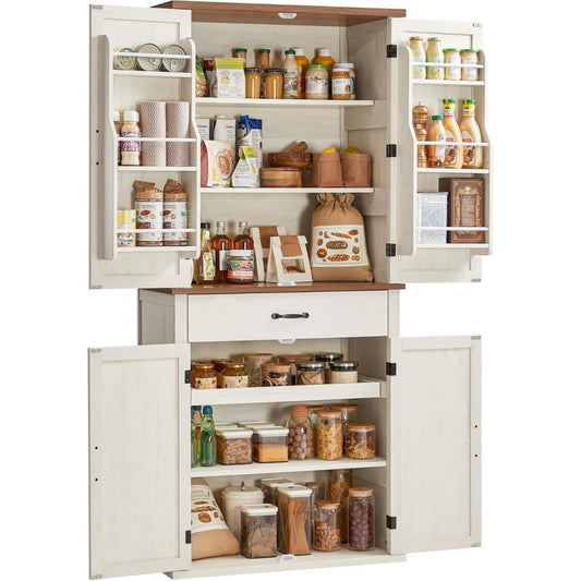 Superbe buffet gris clair en MDF 40 x 80 x 178.6 cm
