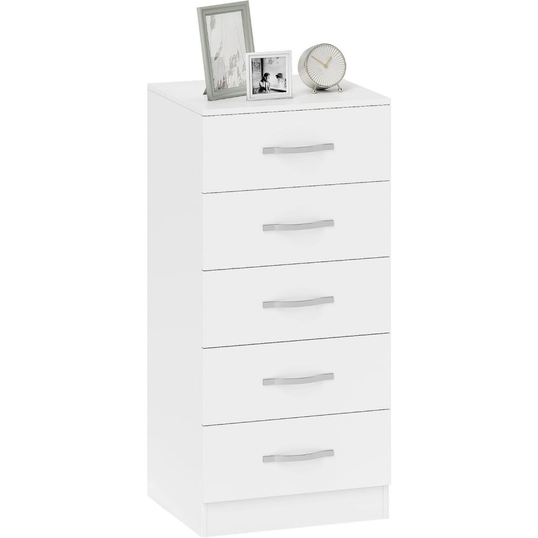 Gris clair commode 35 x 40 x 85 cm allure contemporaine