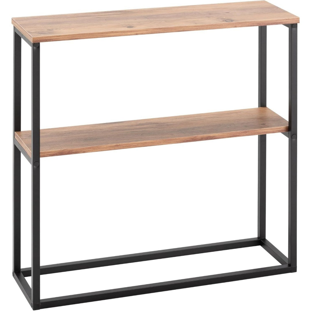 Solution, console entree gris fonce en bois