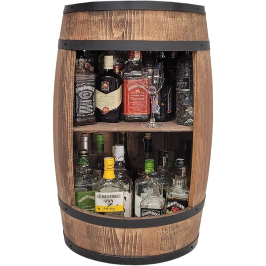 Cave a vin en verre marron, ports USB, rangement pratique