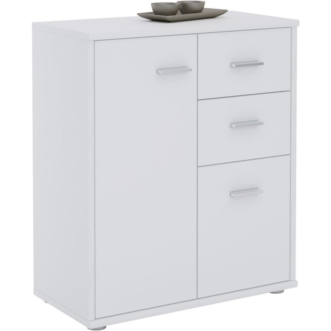 Placard de rangement gris clair de stylemoderne en bois 2 portes