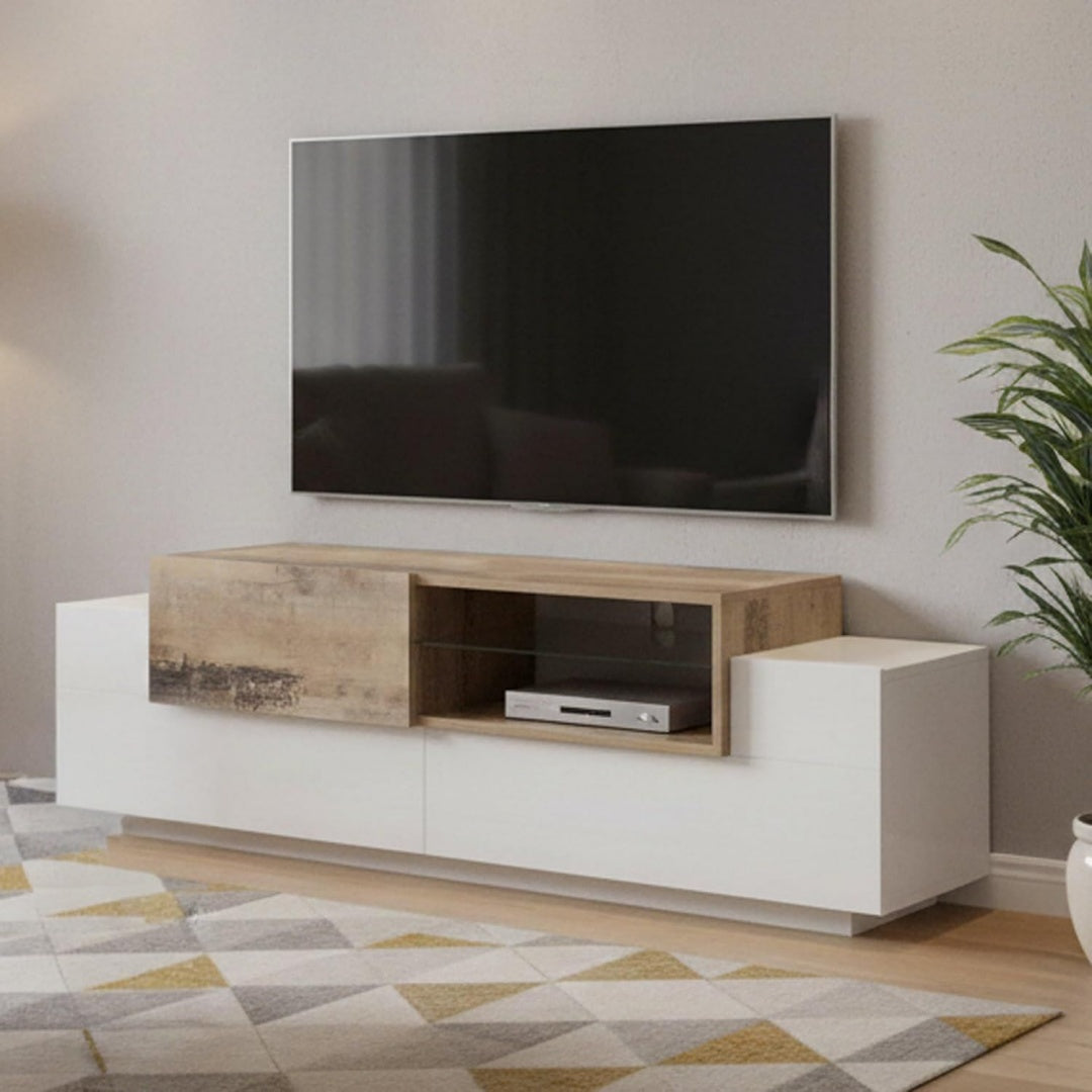 Meuble TV moderne gris